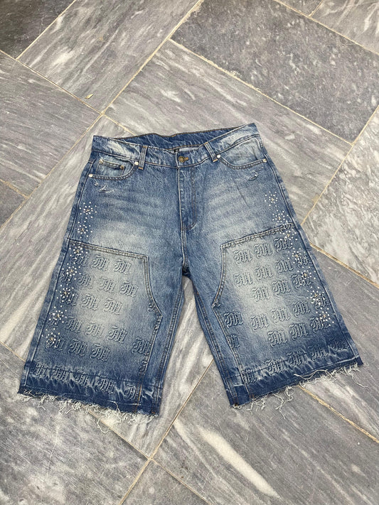 MM Rhinestone Denim Jeans (Blue)